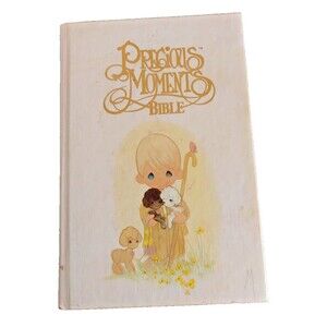 Vintage Precious Moments Bible Catholic Keepsake Edition Inscribed. 1992-1993 ON
